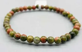 4mm Unakite bracelet