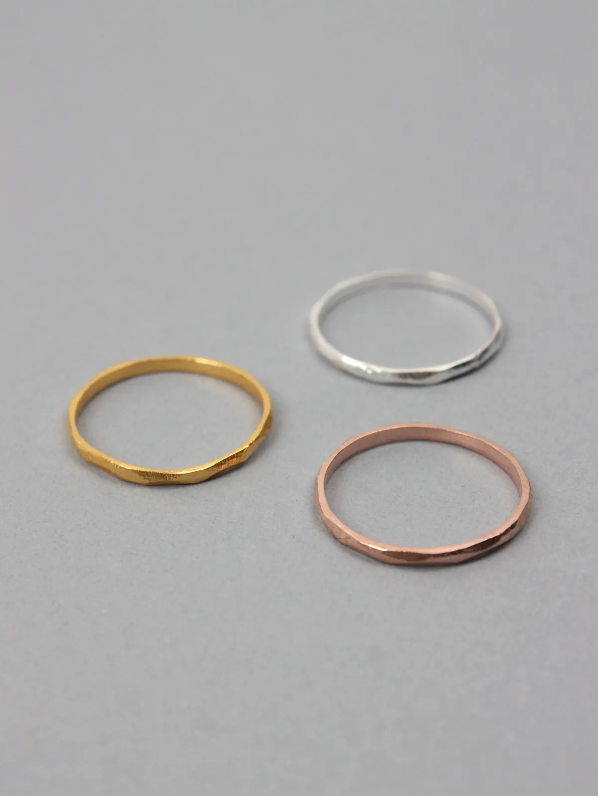 Band Stacking Rings, Gold