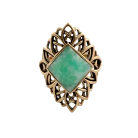 Barse Emerald-Shape Amazonite Ring