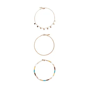 Bloom Anklet 3-Piece Set