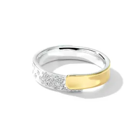 Chimera Thin Overlapping Diamond Ring