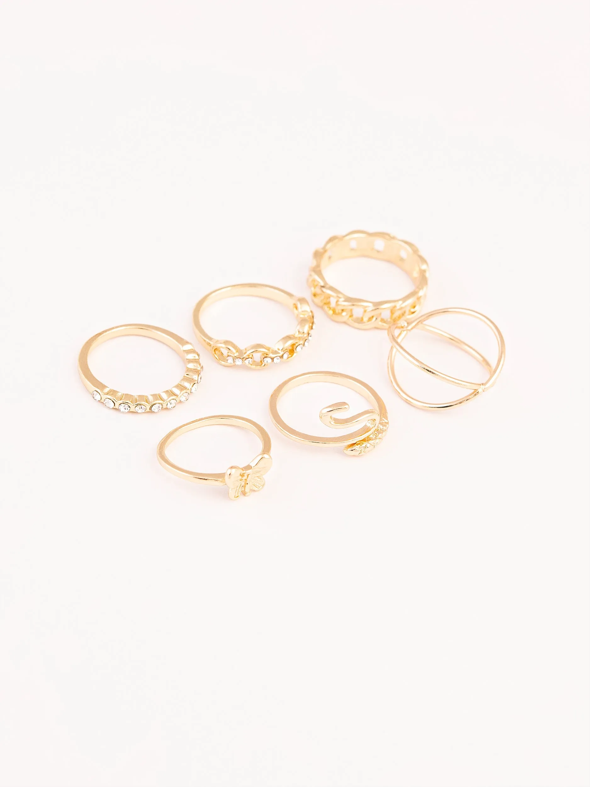 Classic Gold Ring Set