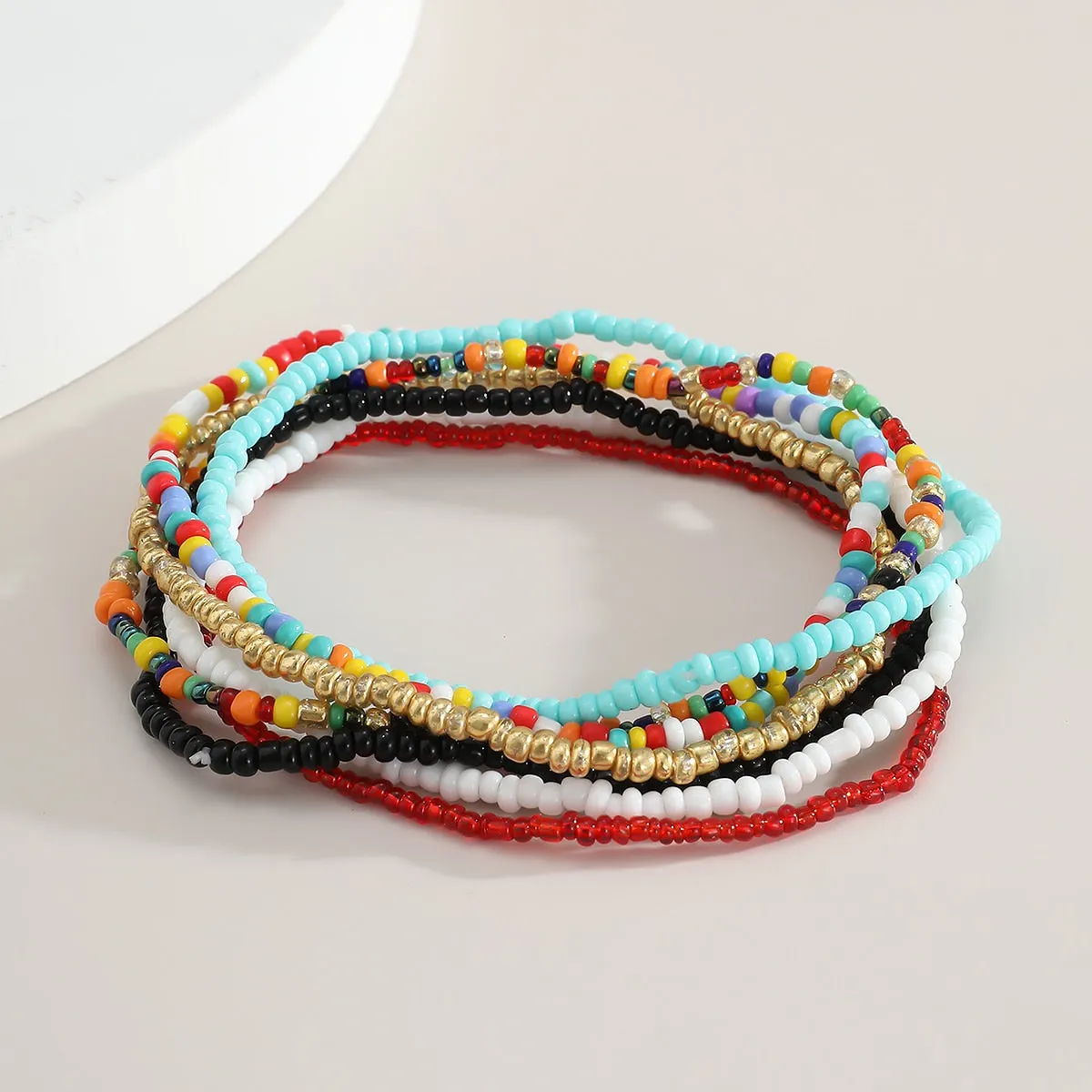 Colorful Beaded Boho Anklets for the Modern Woman