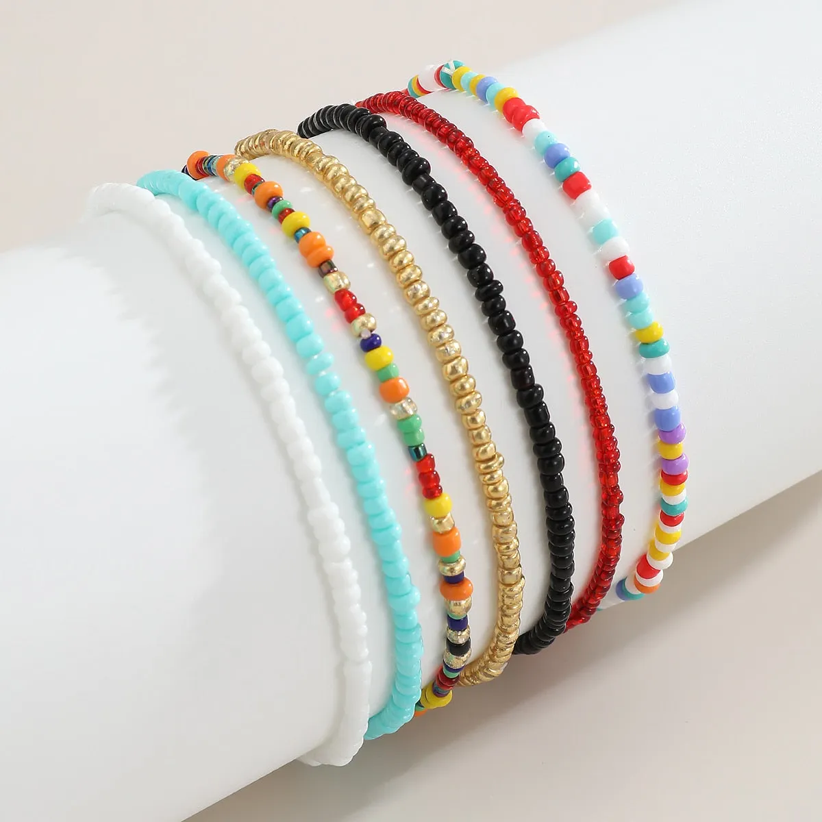 Colorful Beaded Boho Anklets for the Modern Woman