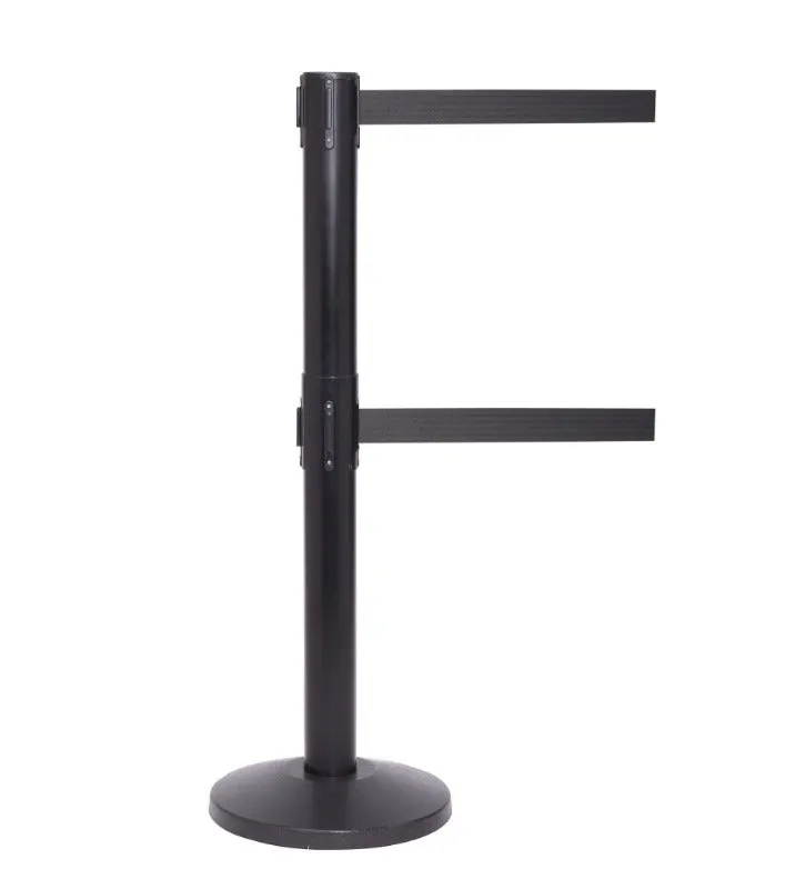 Crowd Control Barriers Stanchions QueuePro 300 Twin - 16 FT Belts