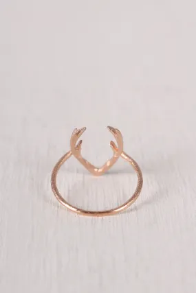 Dainty Antler Ring