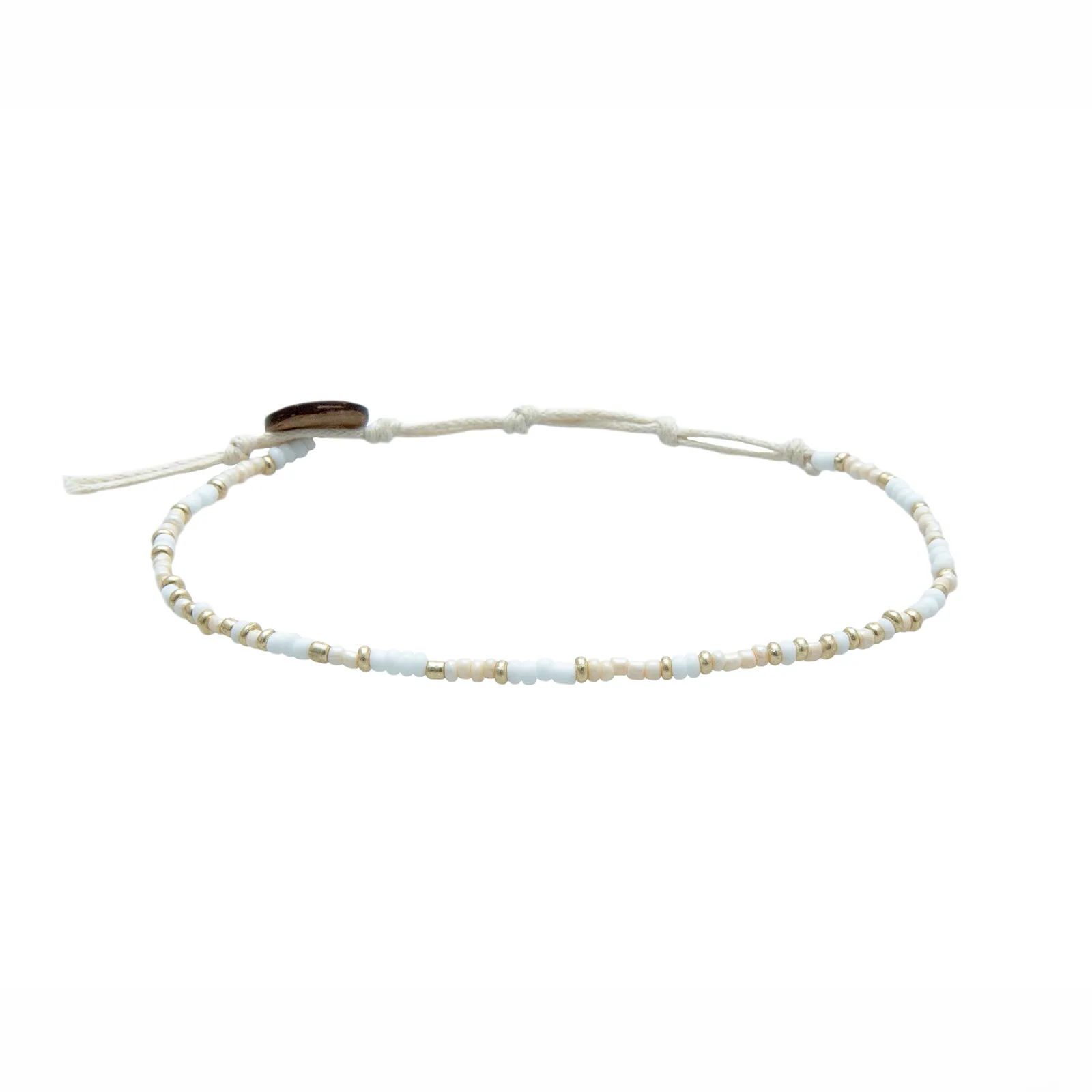 Desert Sand Beaded Anklet