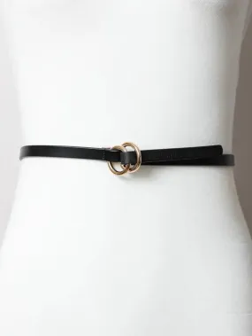 Double Ring Skinny Belt