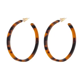 Fine Tortoiseshell Hoop Earrings