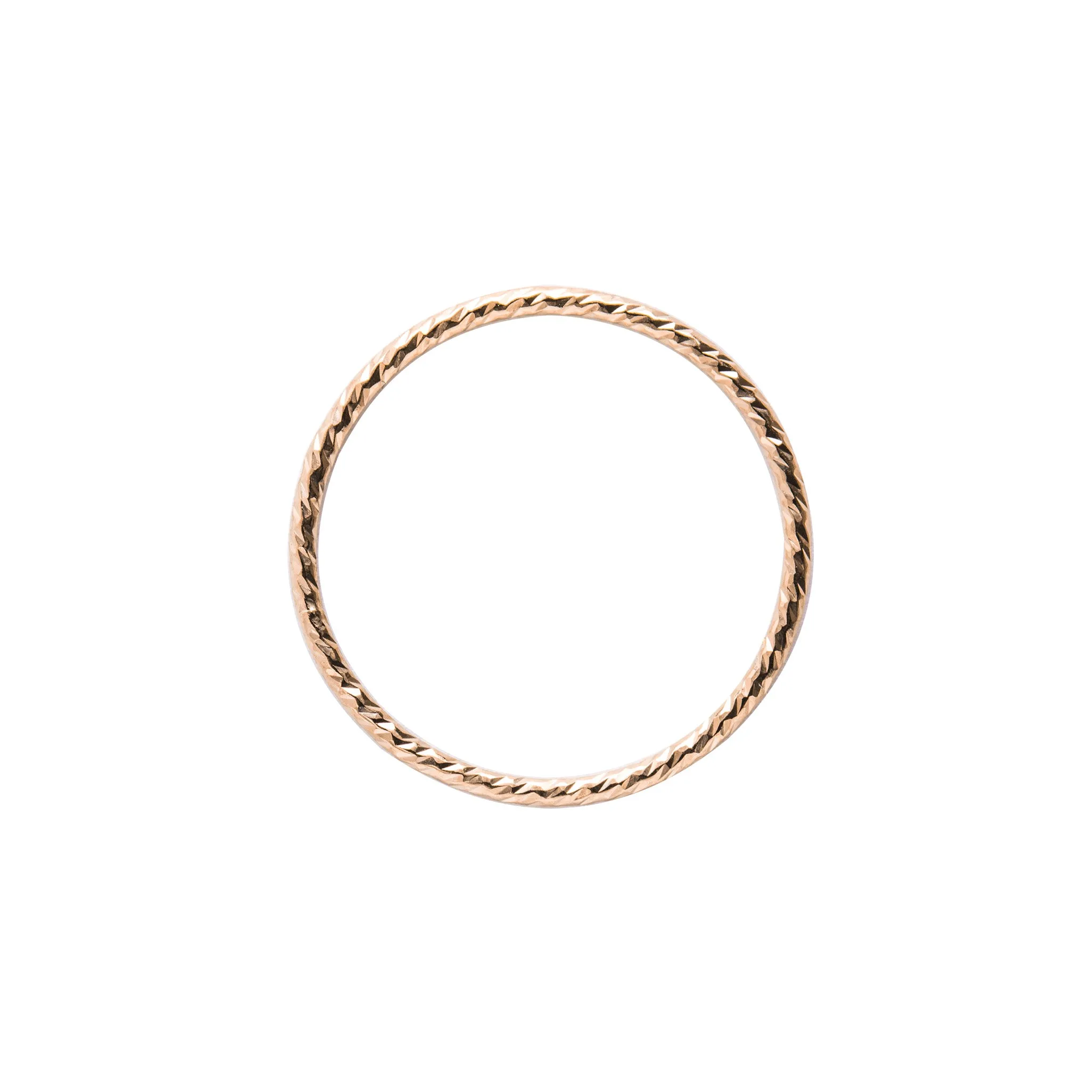 Gold Textured Stacking Ring