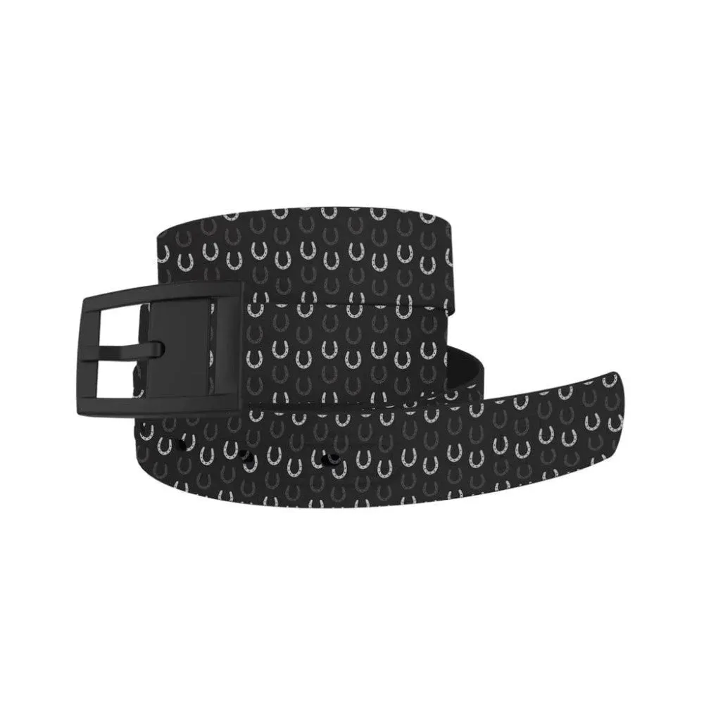 Horseshoes Black w/ Black Buckle