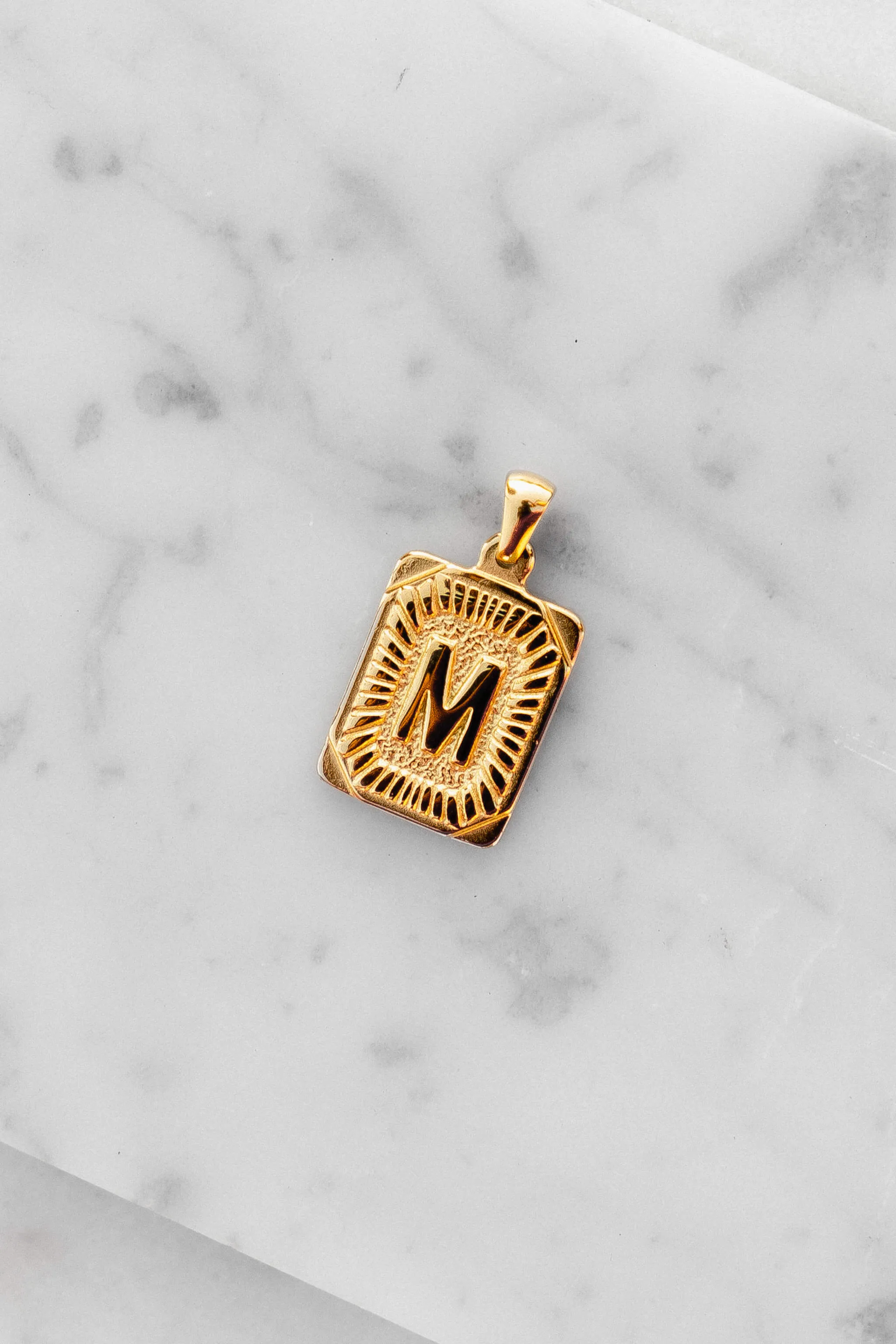 Monogram Letter Charm - Gold