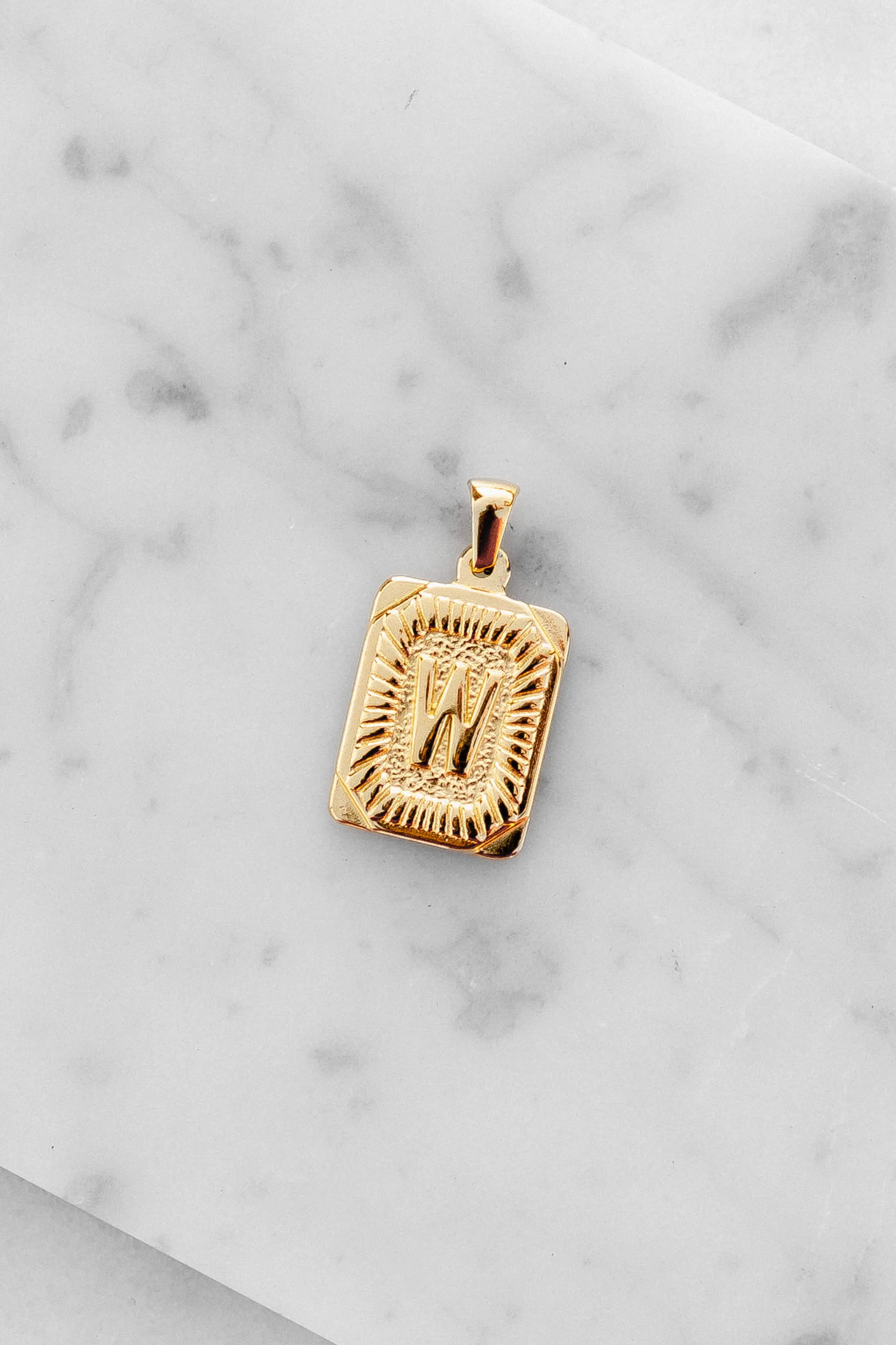 Monogram Letter Charm - Gold