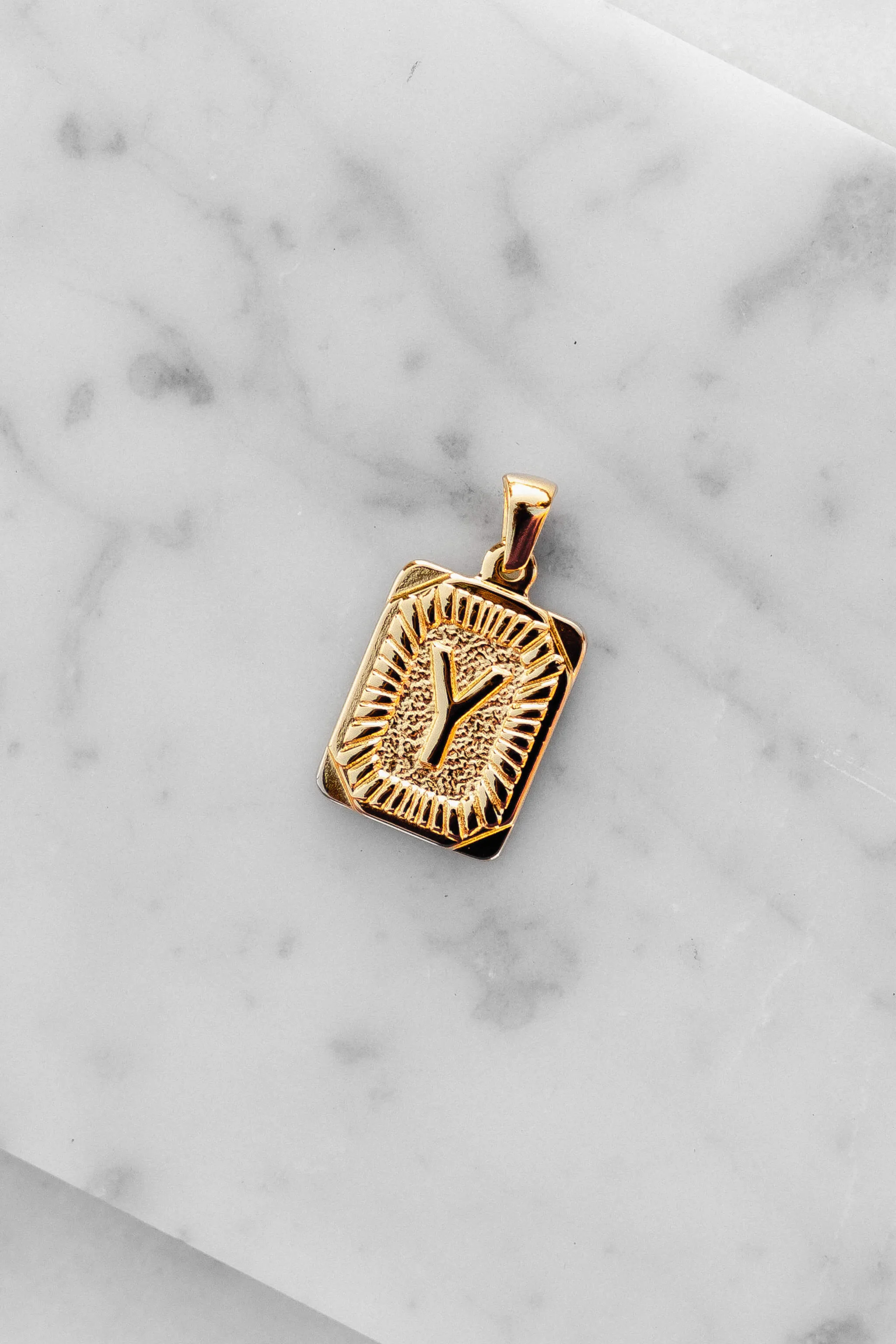 Monogram Letter Charm - Gold