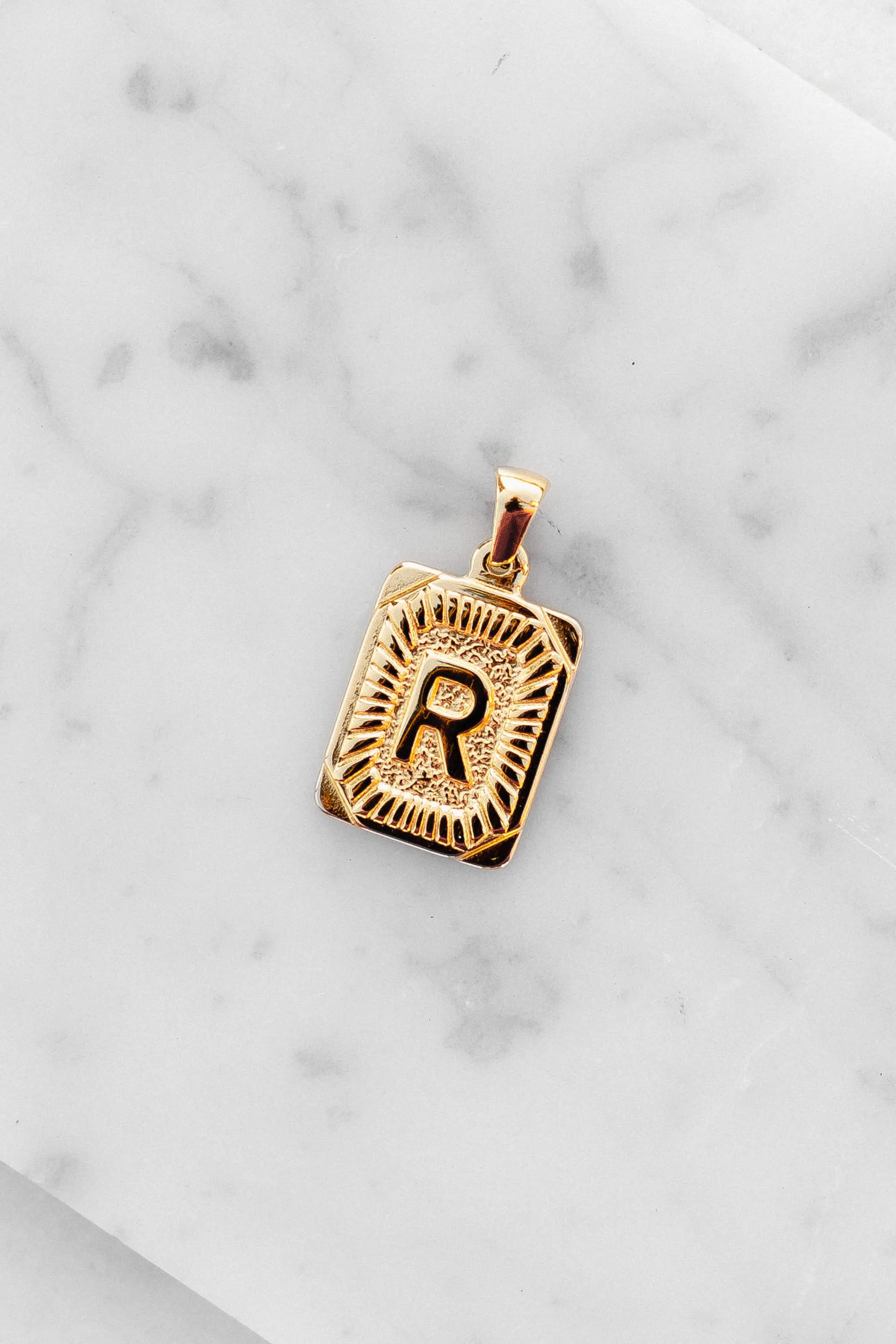 Monogram Letter Charm - Gold