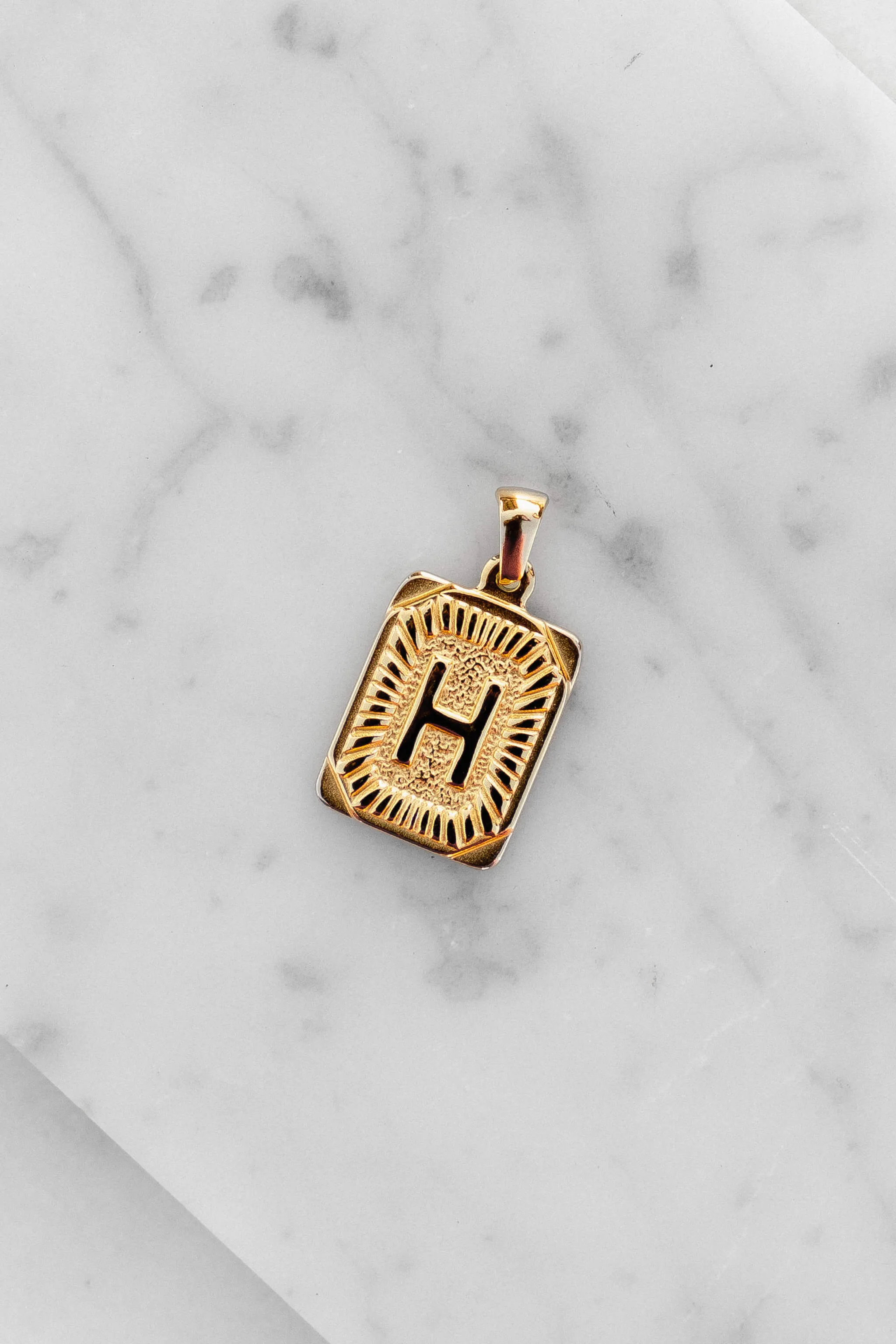 Monogram Letter Charm - Gold