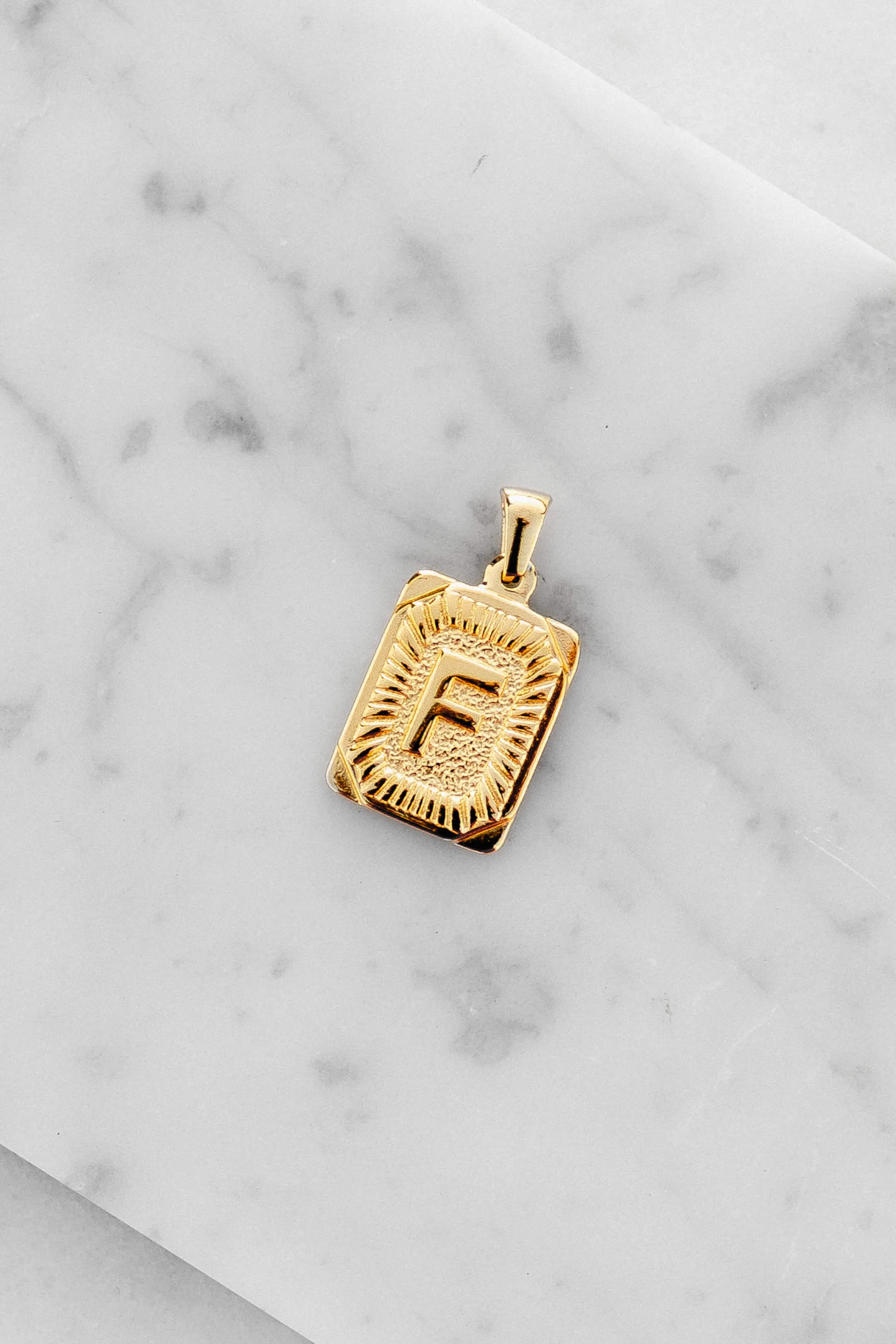 Monogram Letter Charm - Gold