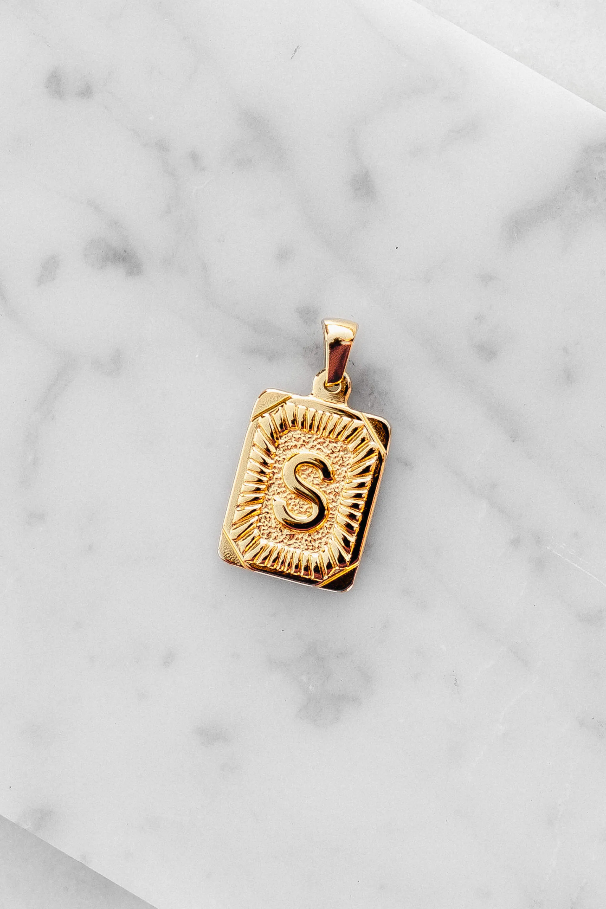 Monogram Letter Charm - Gold