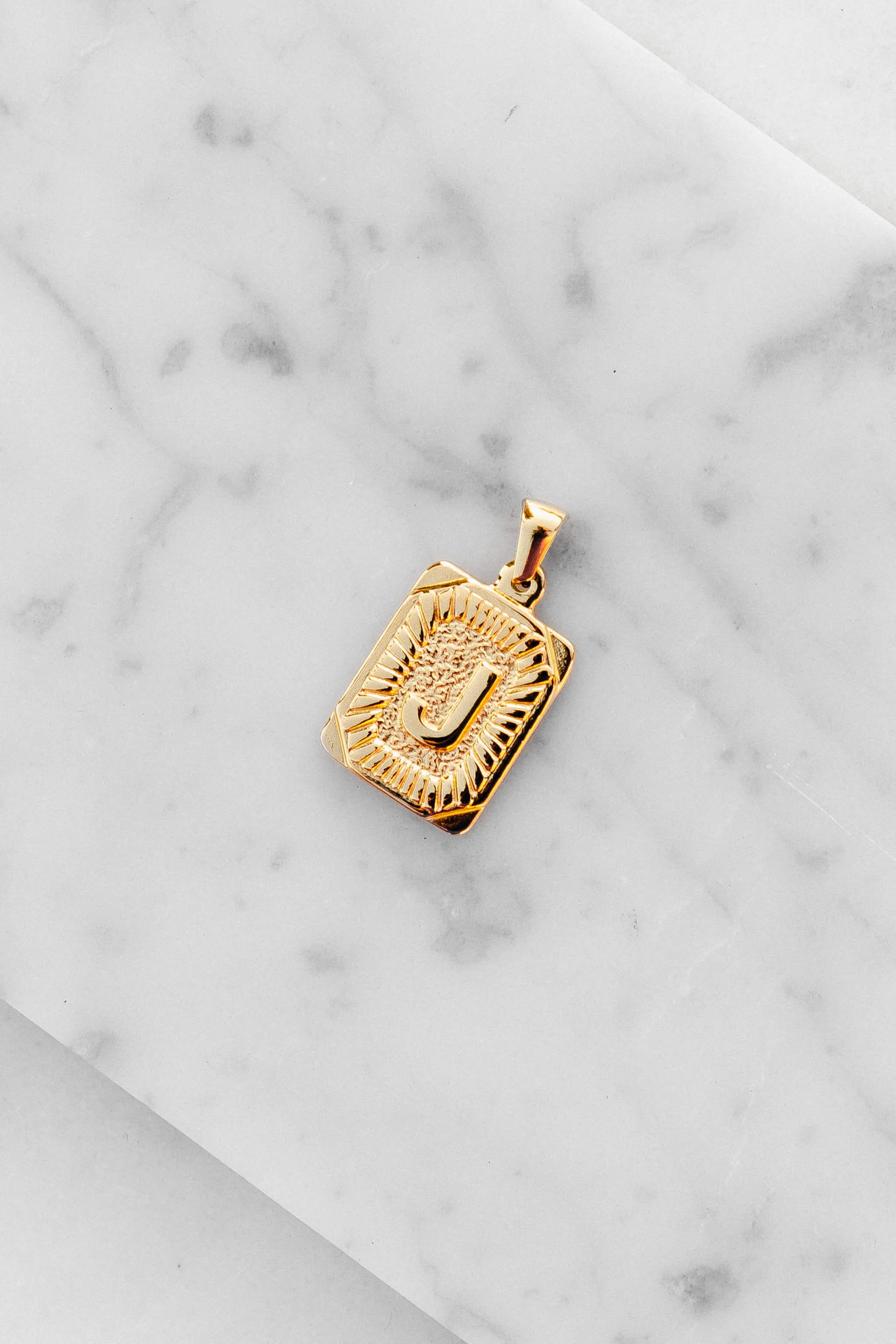 Monogram Letter Charm - Gold