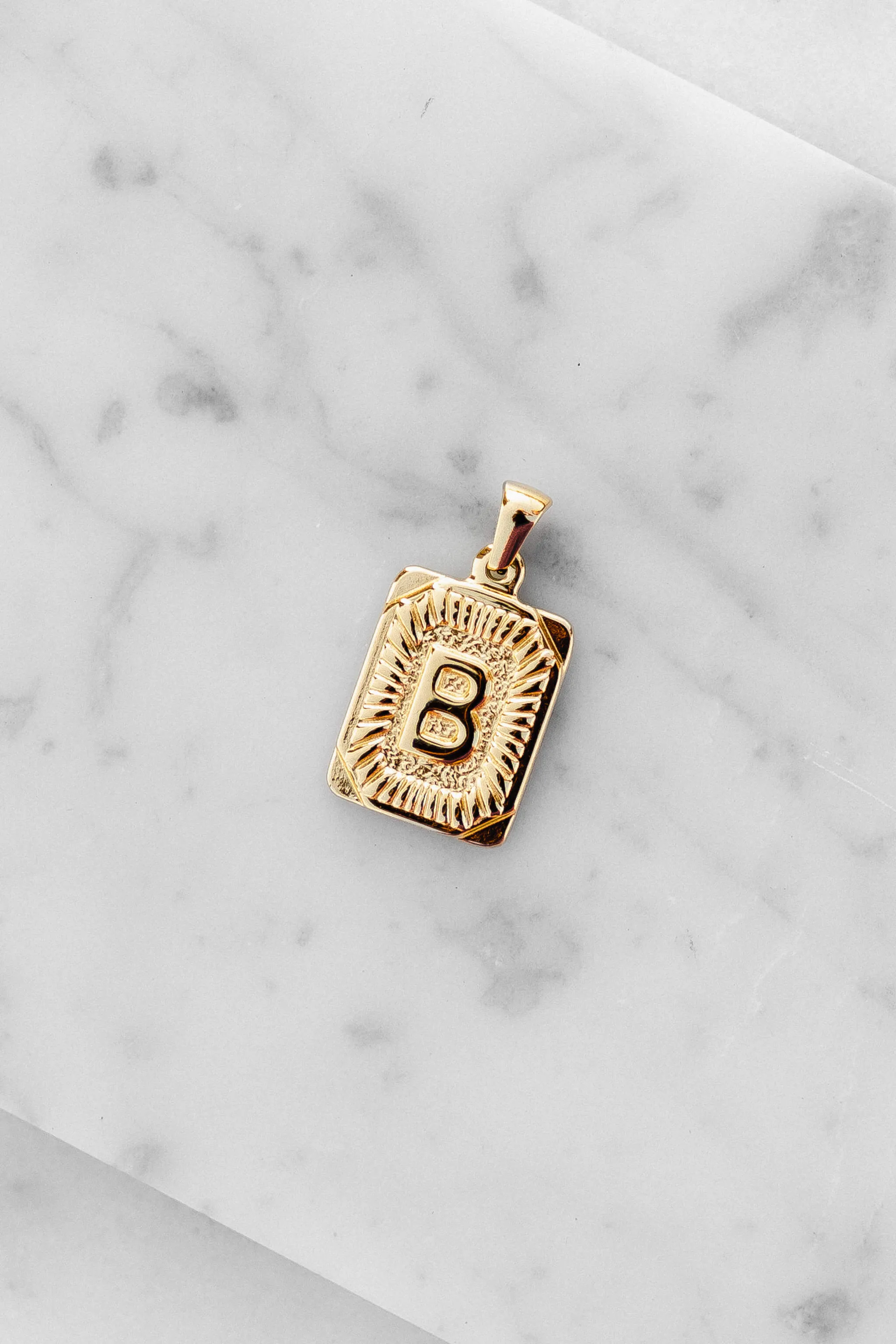 Monogram Letter Charm - Gold