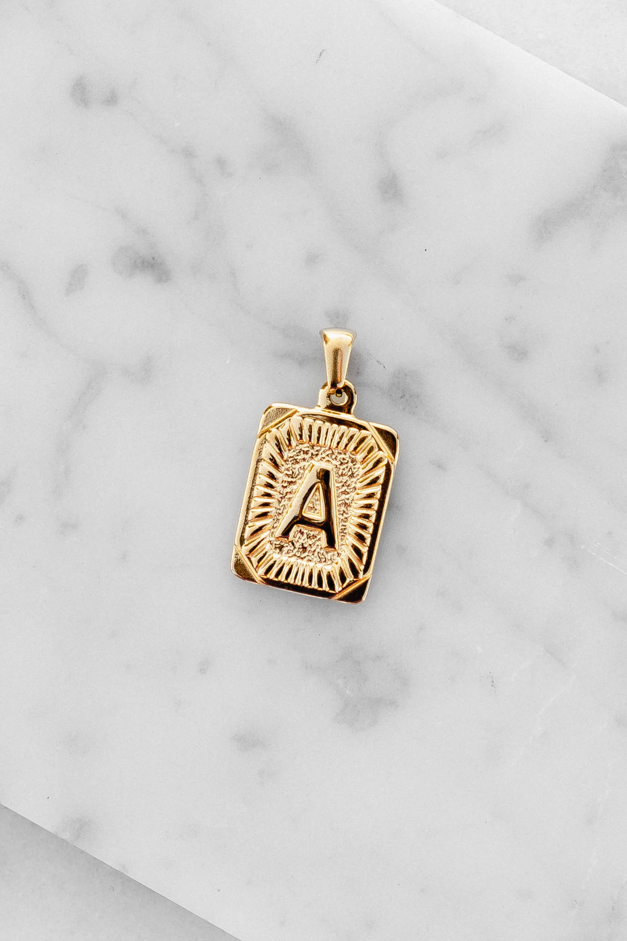 Monogram Letter Charm - Gold