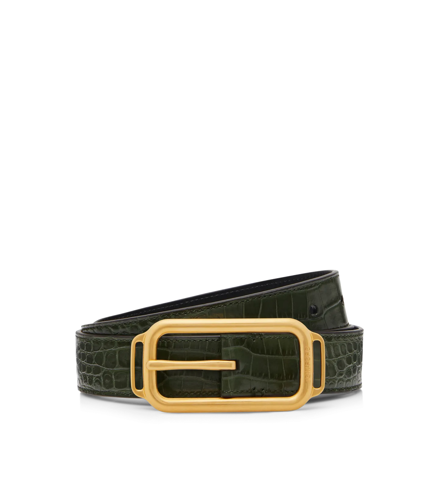 Printed Croc Stadium Buckle Belt