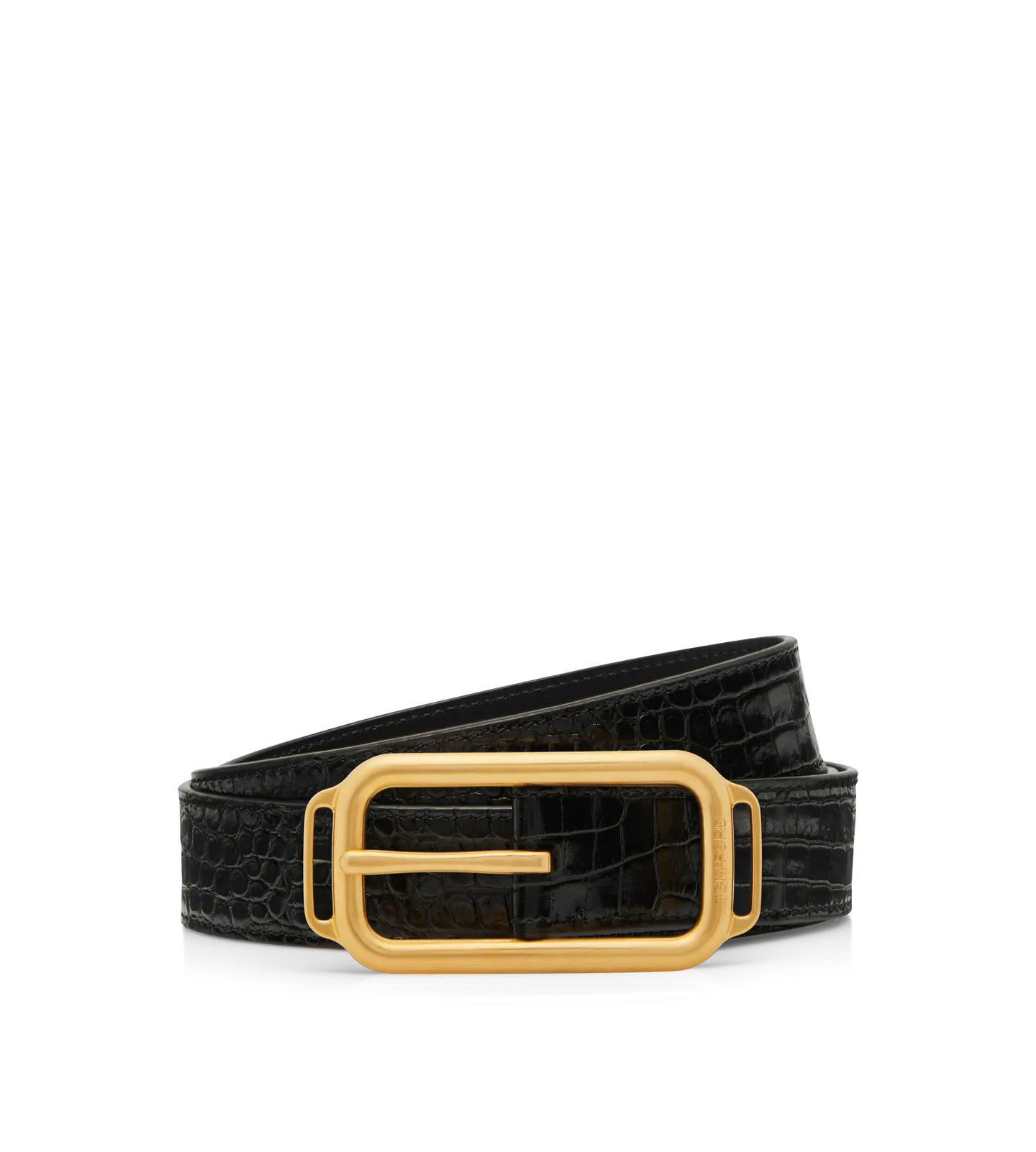 Printed Croc Stadium Buckle Belt