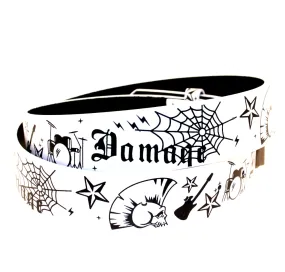 Printed Gothic Rock &amp; Roll Print Belt