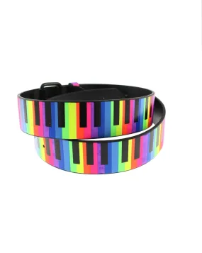 Printed Rainbow Piano Belt