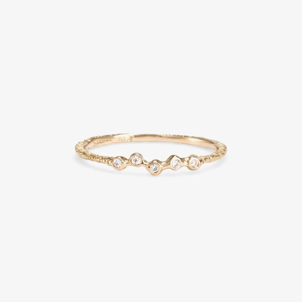 R8004W | Woven Five Diamond Band