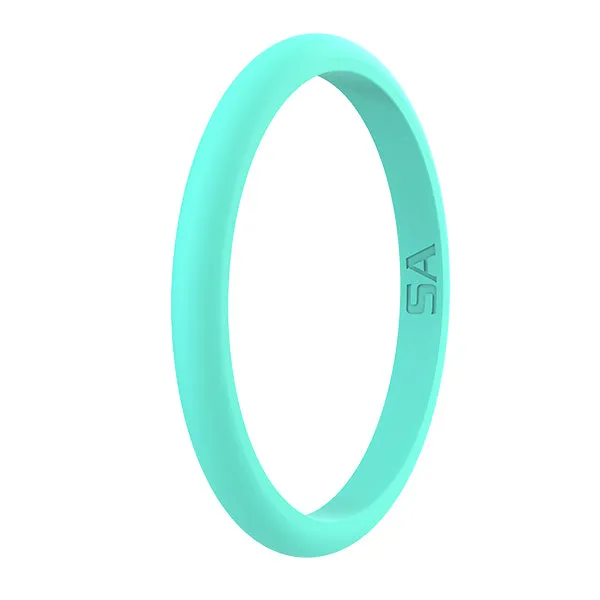 Silicone Ring | Thin Classic | Aqua PreOrder