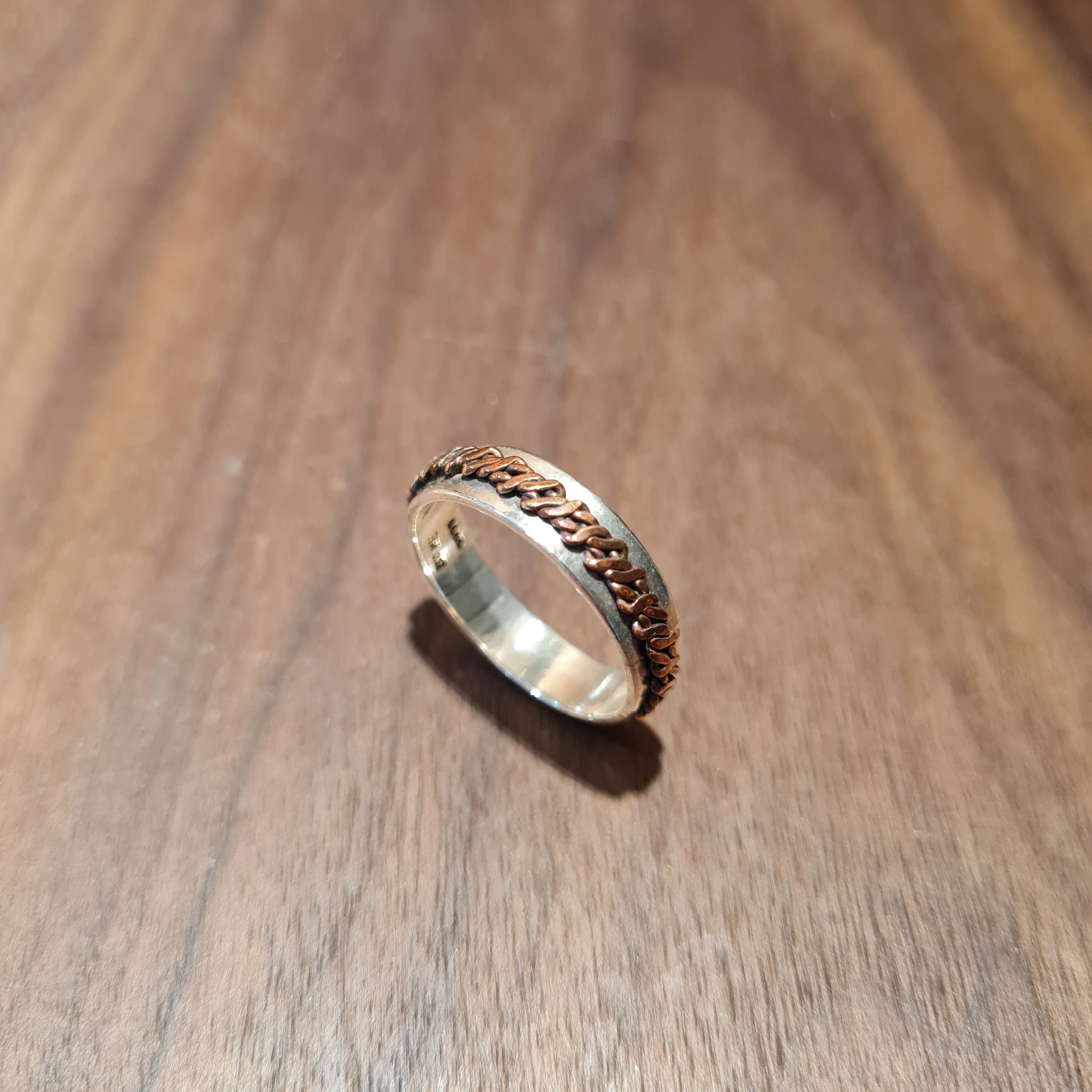 Silver & Copper Ring (Thin)-2