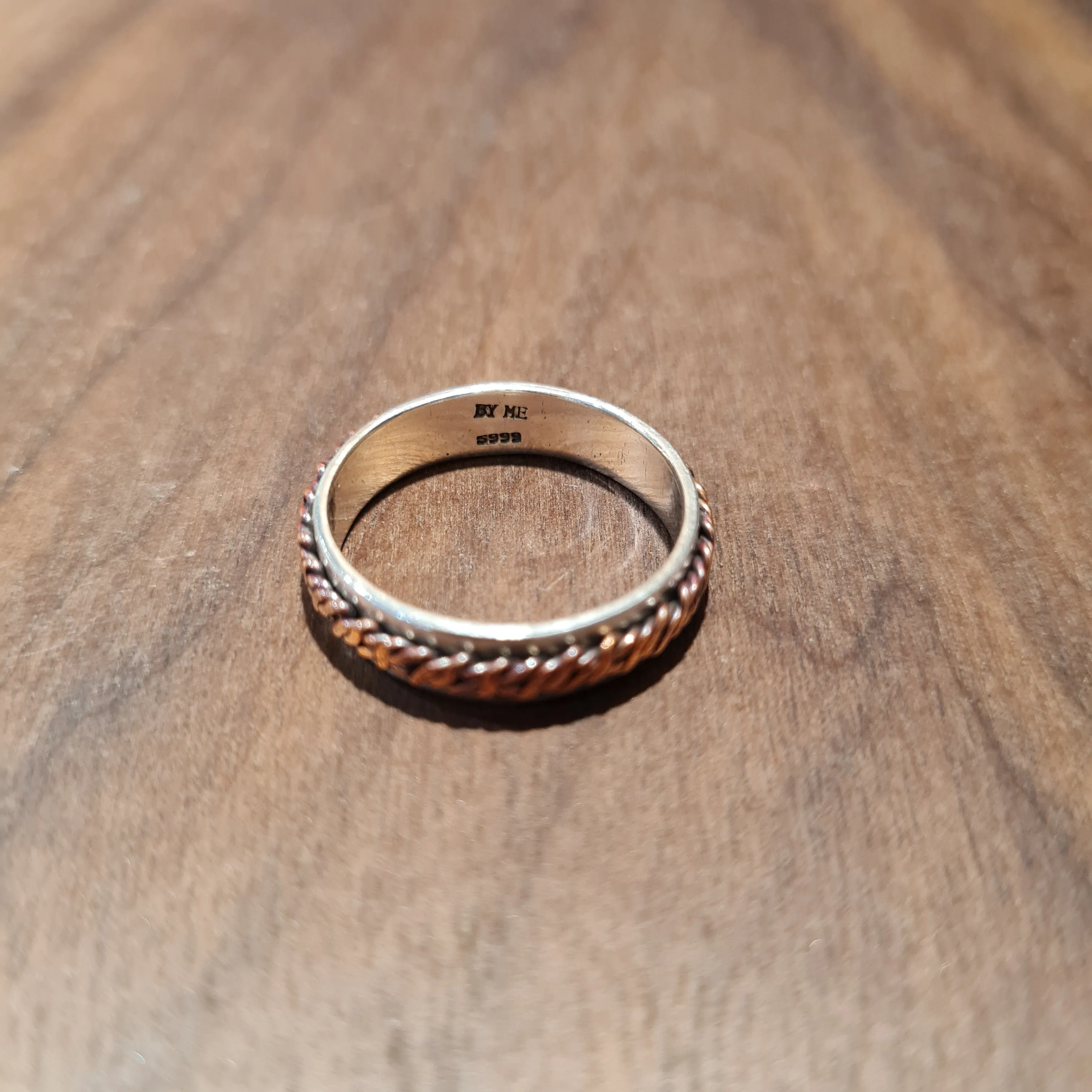 Silver & Copper Ring (Thin)-2