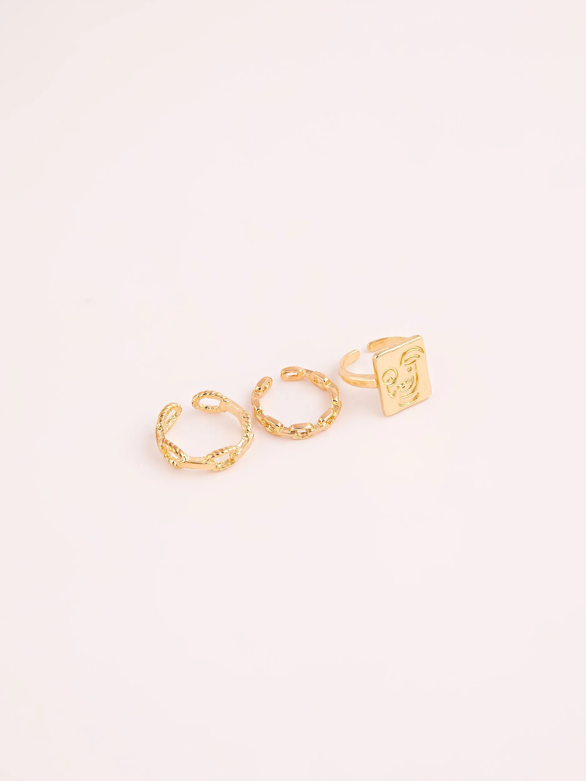 Textured Ring Set