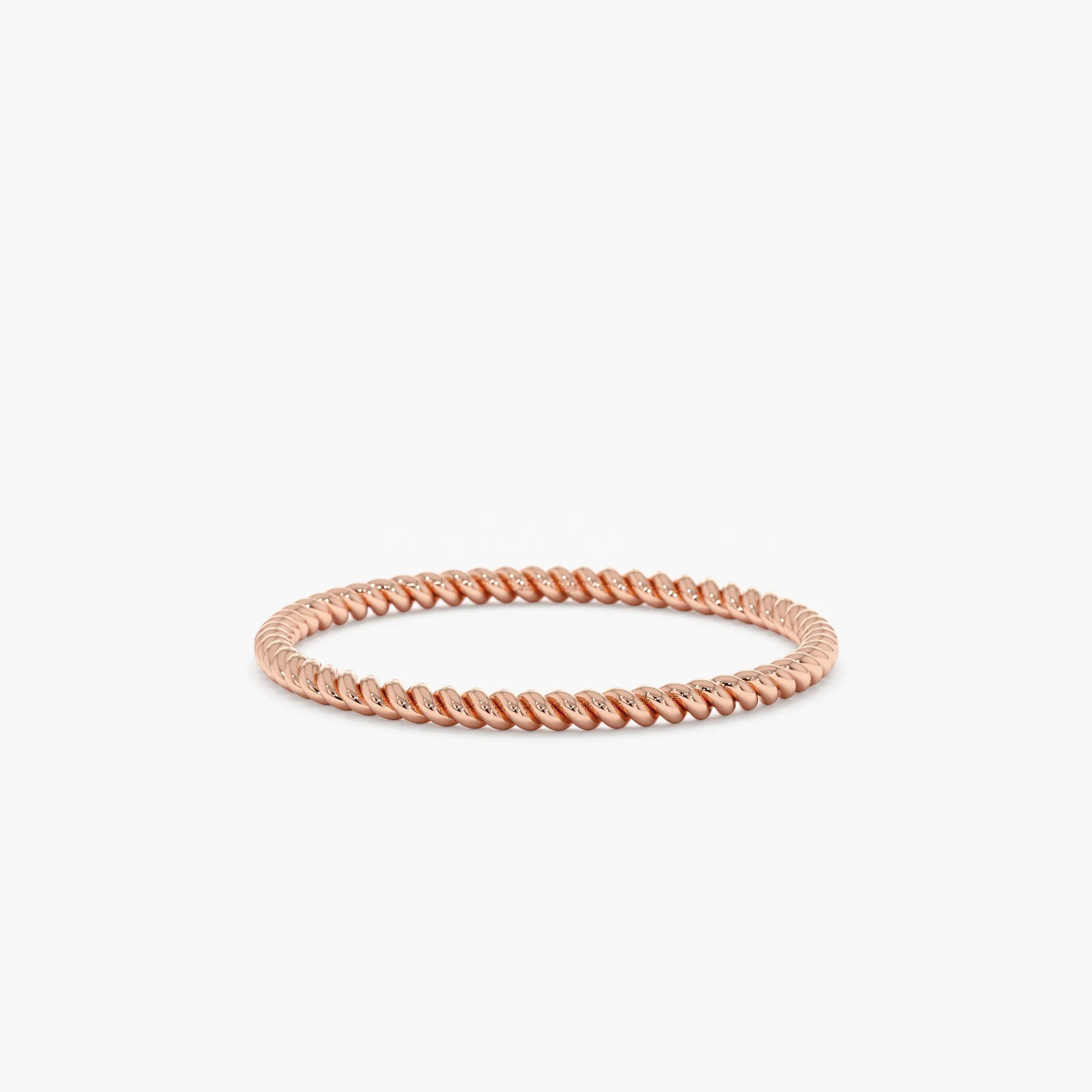 Thin 14k Gold Braided Ring, Nalani