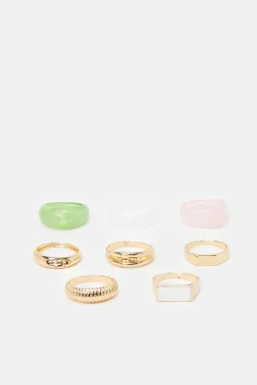 Women Assorted Ring Set (8x Piece)