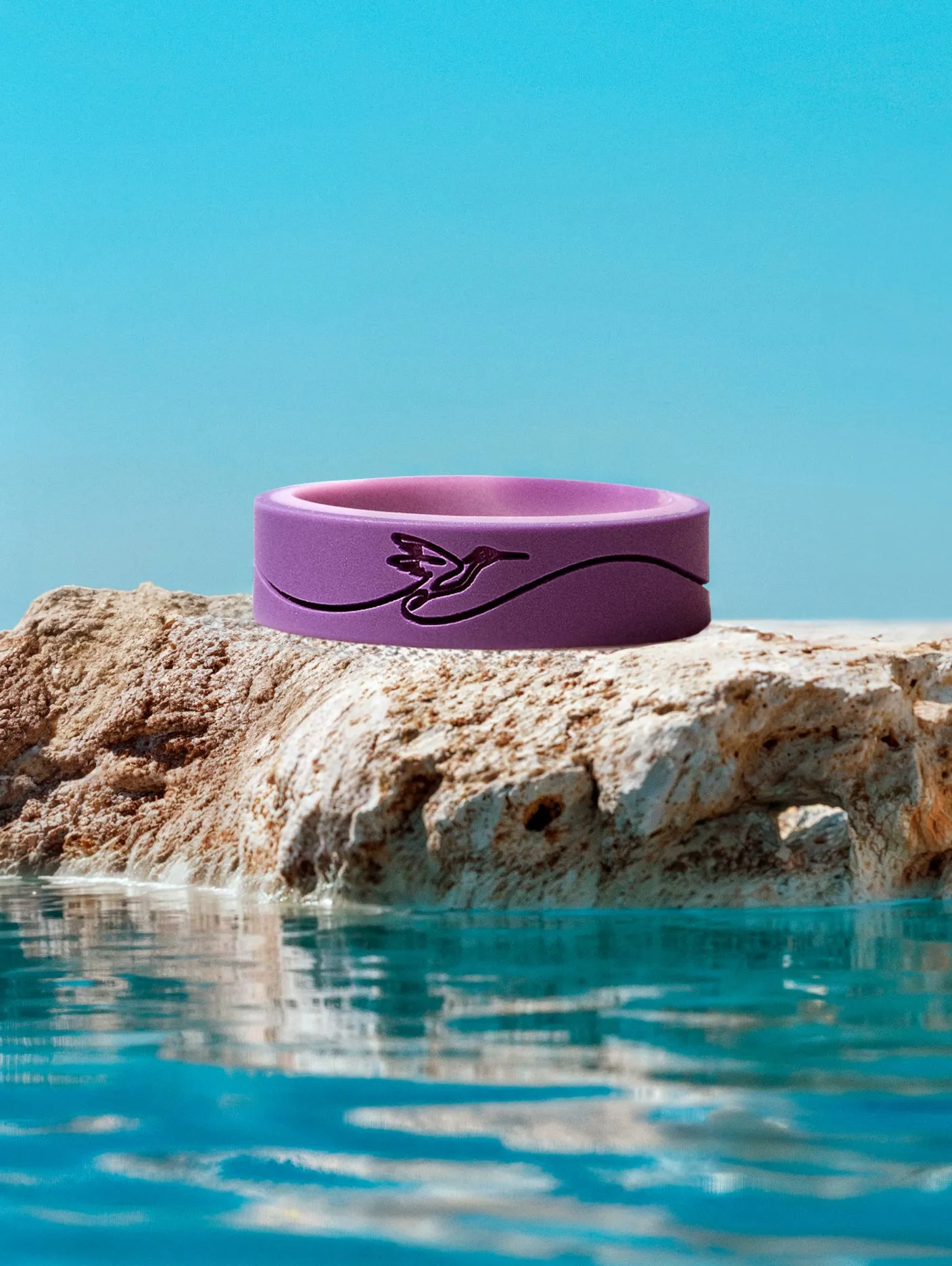 Women's Hummingbird Purple/Lavender Strata Ring